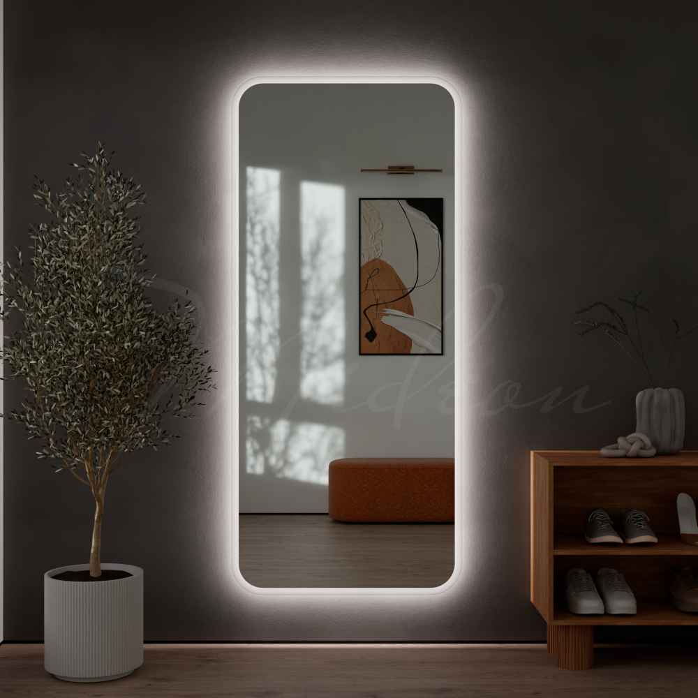 Зеркало в прихожую «Глория-XL» (Pearl-XL) с интерьерной подсветкой
