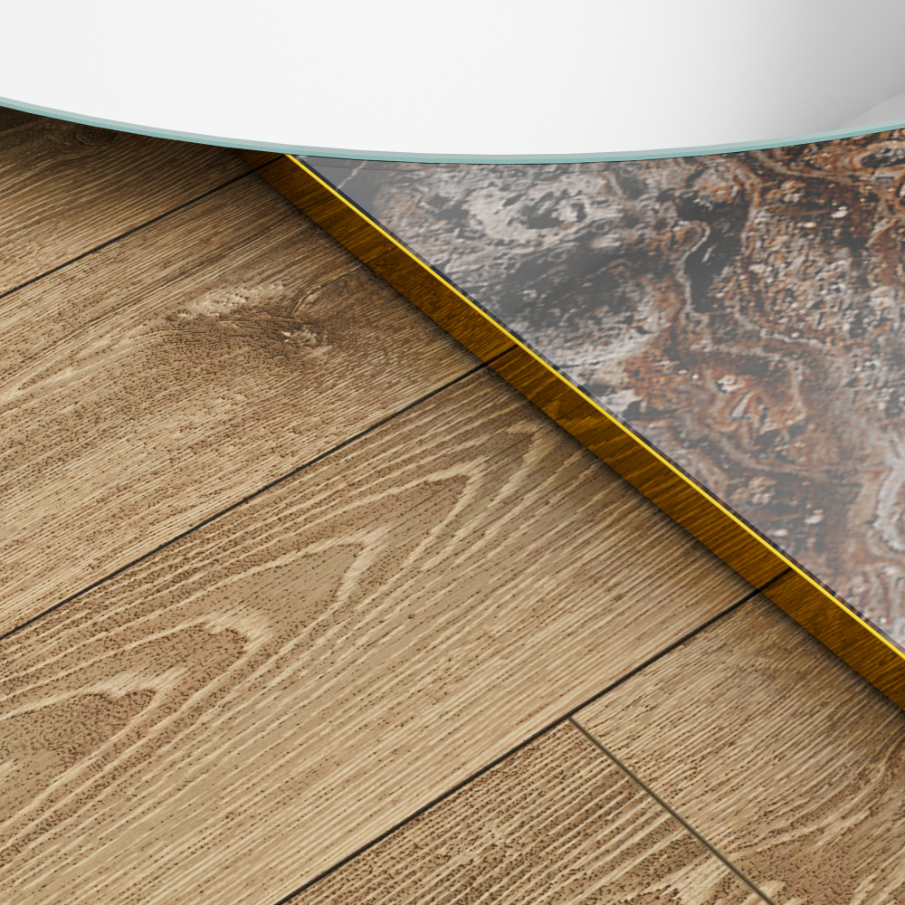 Зеркало Мрамор - «Черное Золото» (Black Gold)